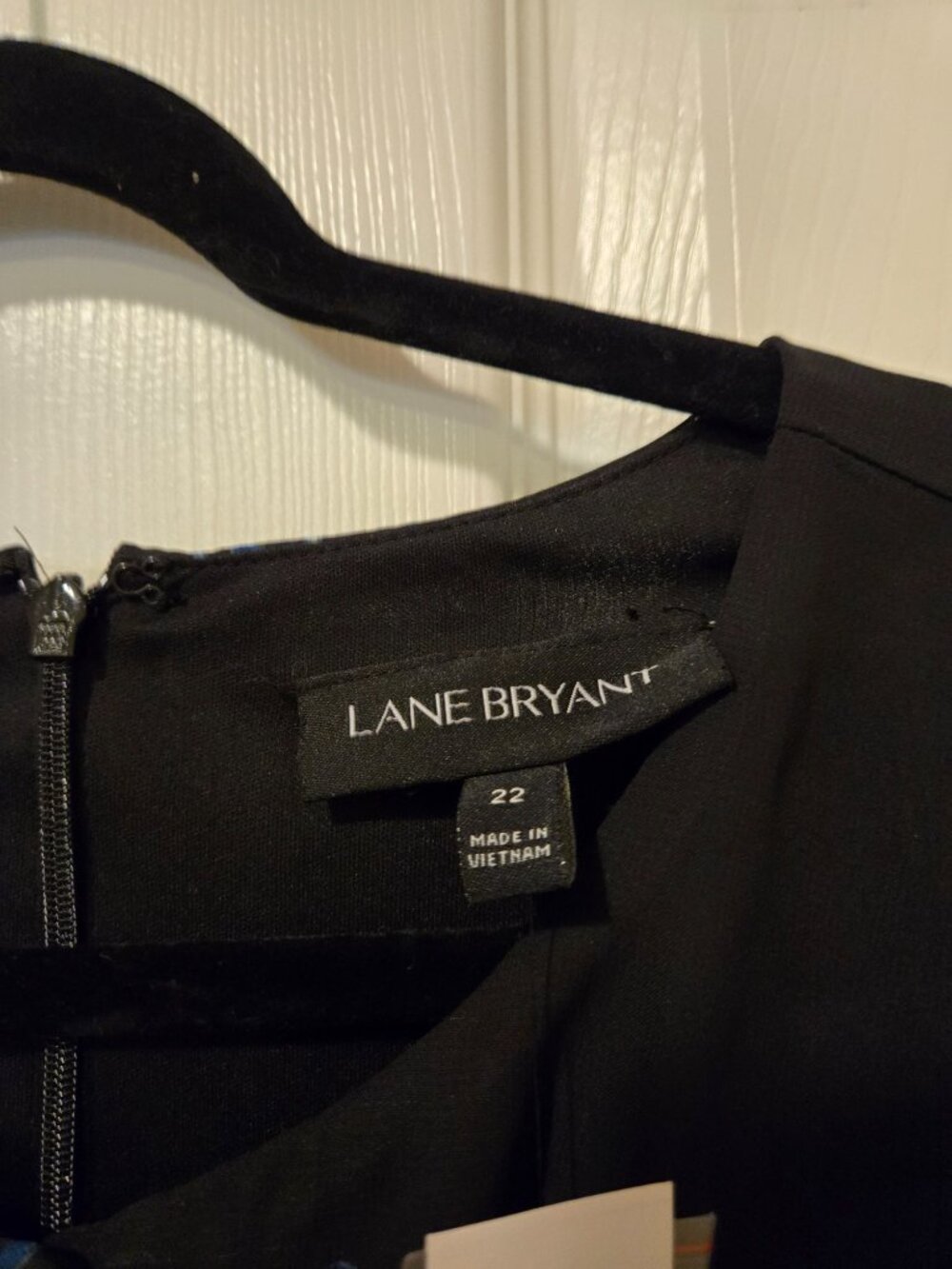 Lane Bryant black and blue dress size 22 new with tags - Picture 5 of 15